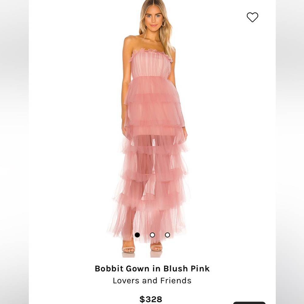 Lovers + Friends Bobbit Gown NWT XS retail 328